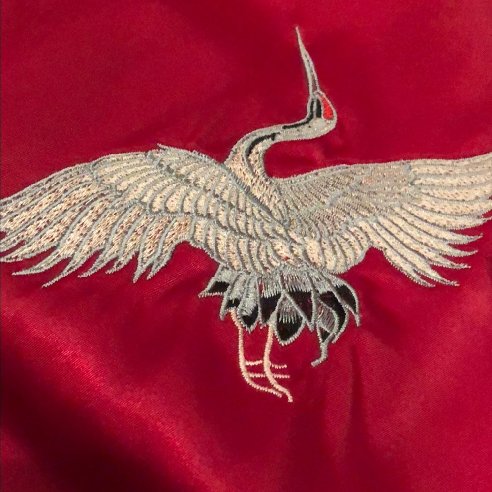 Zara reversible embroidered bomb jacket - Picture 6 of 8